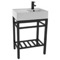 Small Modern Console Sink Vanity, 24